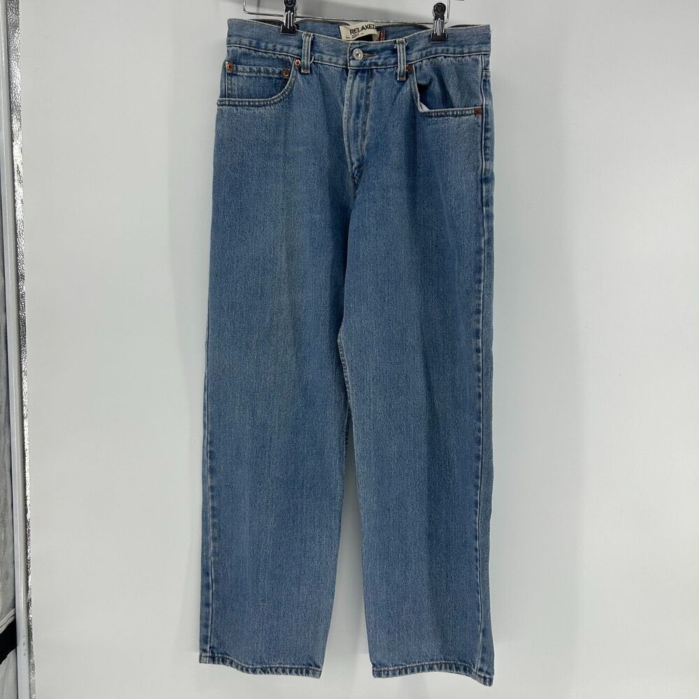 Vintage Levis 550 Jeans Mens Size 34x30 Blue Denim Straight Leg Relaxed Fit Jean